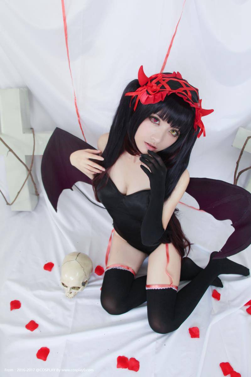 Cosplay福利/小恶魔时崎狂三双马尾黑丝萝莉Cosplay本子福利