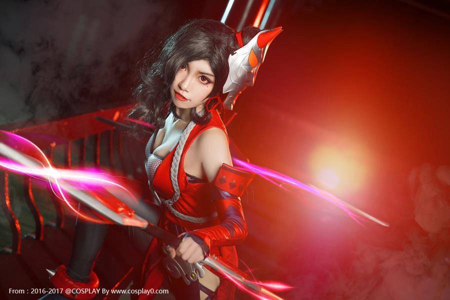 Cosplay福利/色气满满 王者荣耀荆轲Cosplay御姐足控福利图片