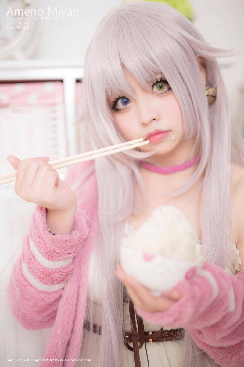 Cosplay福利/Neko猫雨乃雅日白丝萝莉Cosplay私房高清写真