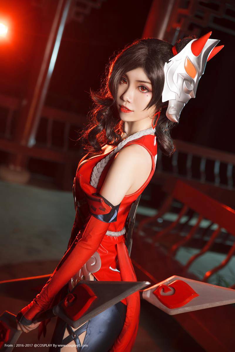 Cosplay福利/色气满满 王者荣耀荆轲Cosplay御姐足控福利图片