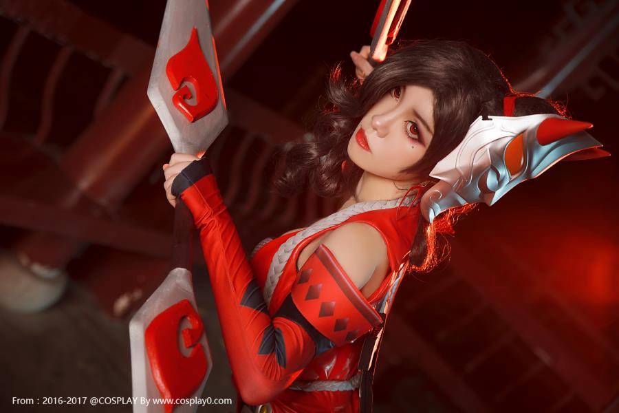 Cosplay福利/色气满满 王者荣耀荆轲Cosplay御姐足控福利图片