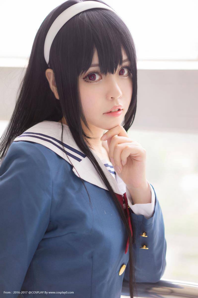 Cosplay福利/路人女主学姐霞之丘诗羽制服黑丝腿控Cosplay本子福利