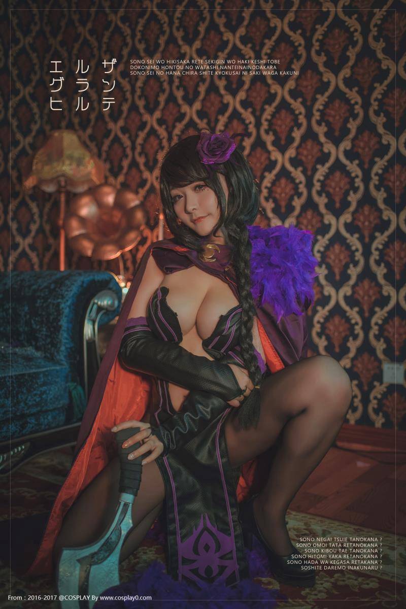 Cosplay福利/三刀刀刀刕猎肠者艾尔莎黑丝足控Cosplay无圣光本子福利