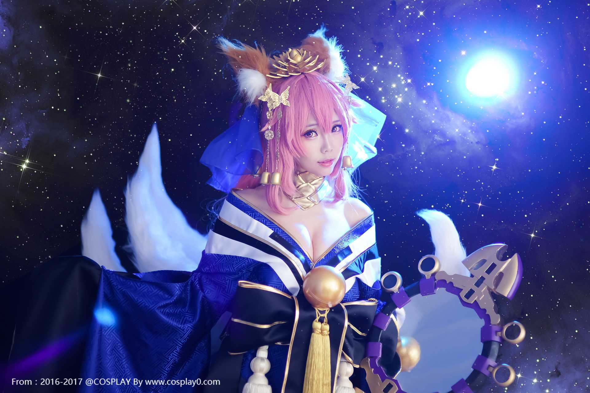 Cosplay福利/ElyEE子巨乳兽耳萝莉玉藻前Cosplay福利图片