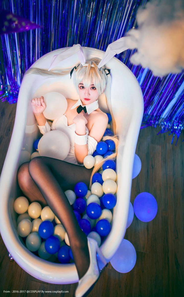 Cosplay福利/缘之空双马尾黑丝萝莉兔女郎春日野穹Cosplay福利图