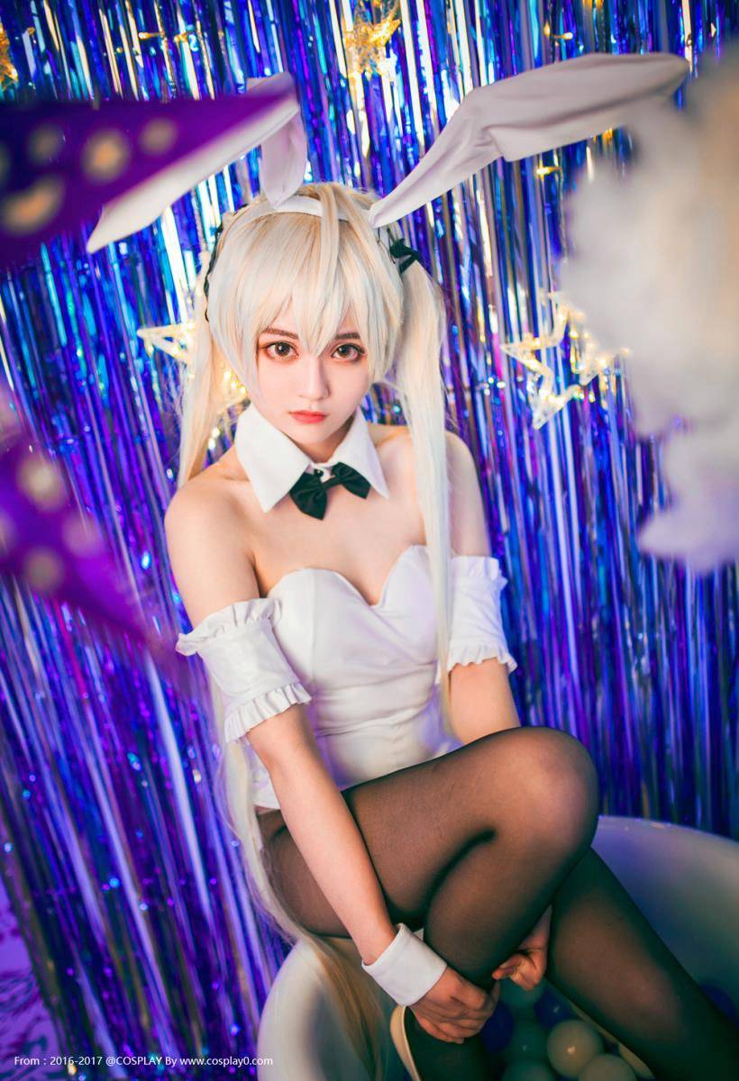 Cosplay福利/缘之空双马尾黑丝萝莉兔女郎春日野穹Cosplay福利图