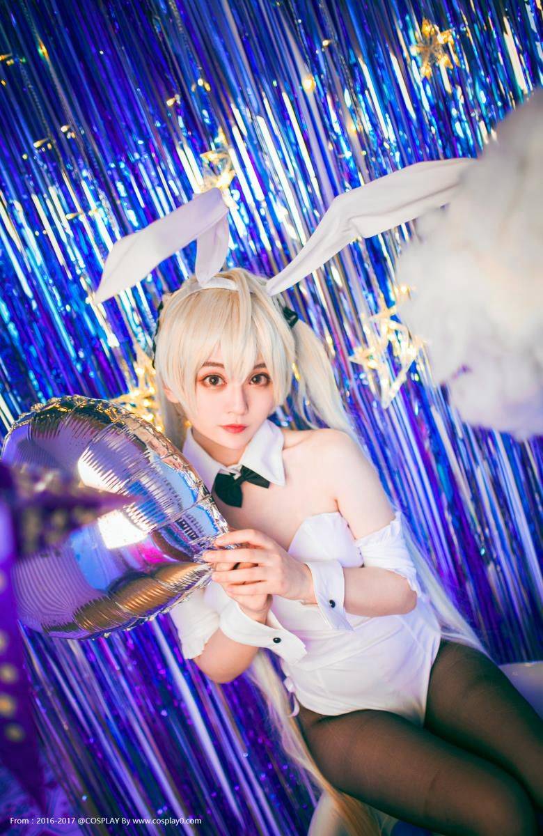 Cosplay福利/缘之空双马尾黑丝萝莉兔女郎春日野穹Cosplay福利图