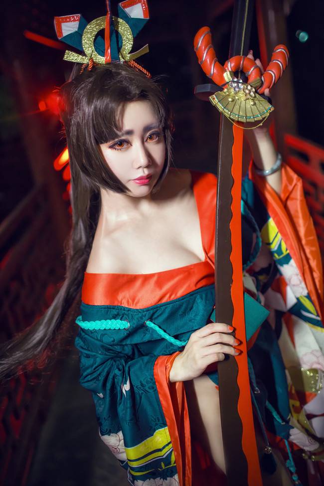 Cosplay福利/美腿 阴阳师手游 妖刀姬COSPLAY美图欣赏 cn:橘子