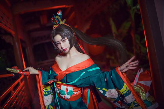 Cosplay福利/美腿 阴阳师手游 妖刀姬COSPLAY美图欣赏 cn:橘子