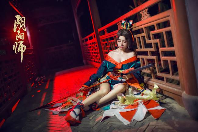 Cosplay福利/美腿 阴阳师手游 妖刀姬COSPLAY美图欣赏 cn:橘子
