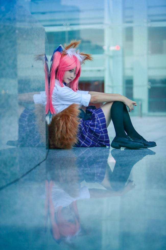 Cosplay福利/黑丝绝对领域小狐狸 Fate/Grand Order 玉藻前COSPLAY美图欣赏 cn:猫系小六子