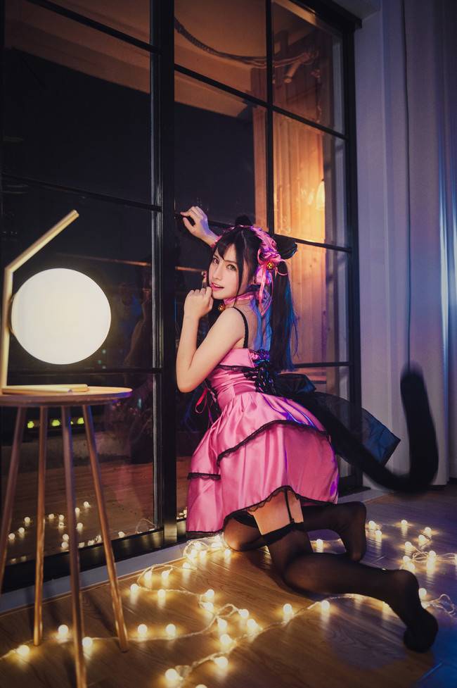 Cosplay福利/黑丝绝对领域少女 约会大作战睡衣时崎狂三COSPLAY美图欣赏 cn:星星kirara_