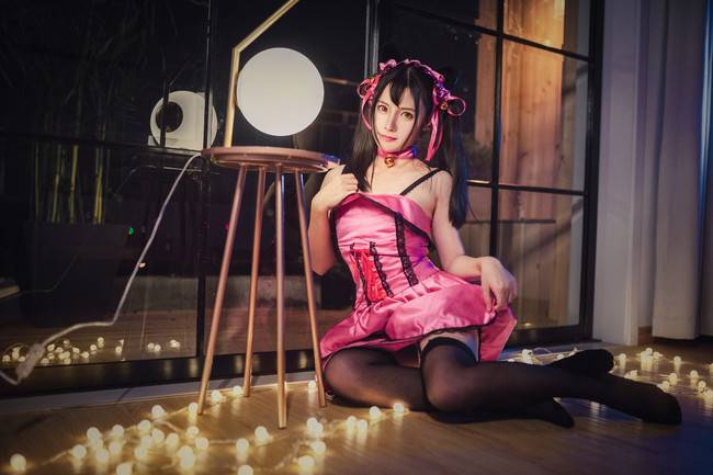 Cosplay福利/黑丝绝对领域少女 约会大作战睡衣时崎狂三COSPLAY美图欣赏 cn:星星kirara_