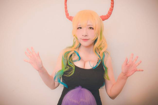 Cosplay福利/黑丝绝对领域少女 小林家的龙女仆 露科雅COSPLAY美图欣赏 cn:遥野蝶间