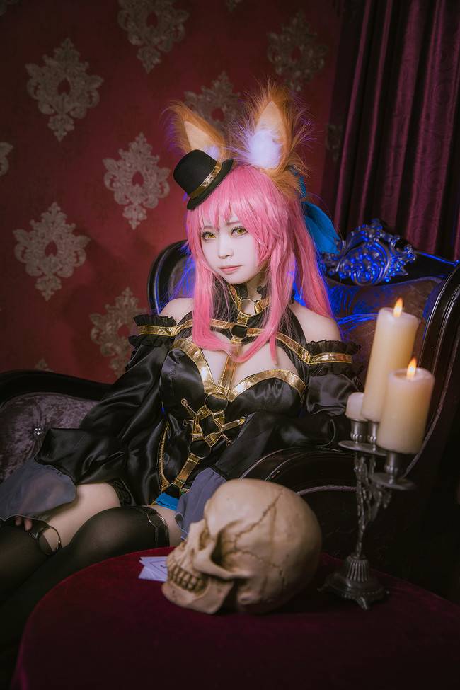 Cosplay福利/黑丝绝对领域少女Fate/Extra 玉藻前COSPLAY美图欣赏 cn:白夜-w