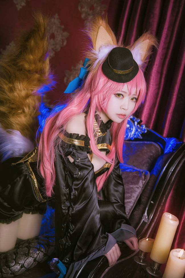 Cosplay福利/黑丝绝对领域少女Fate/Extra 玉藻前COSPLAY美图欣赏 cn:白夜-w