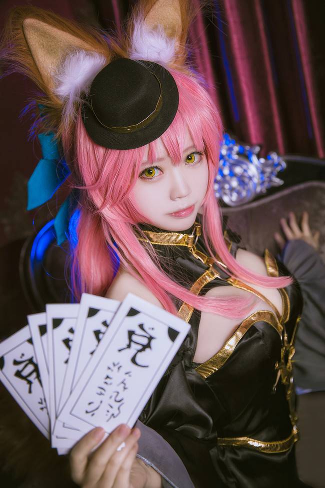 Cosplay福利/黑丝绝对领域少女Fate/Extra 玉藻前COSPLAY美图欣赏 cn:白夜-w