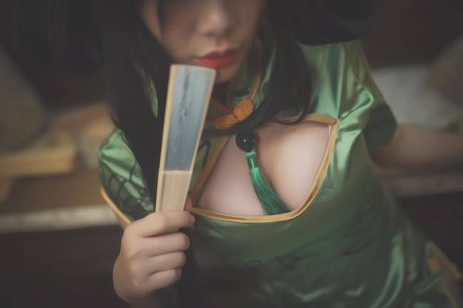 Cosplay福利/黑丝绝对领域旗袍少女 王者荣耀 孙尚香同人旗袍COSPLAY美图欣赏 cn:月染