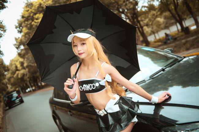 Cosplay福利/黑靴赛车少女 东方Project雾雨魔理沙COSPLAY美图欣赏 cn:蠢栗栗栗栗子x