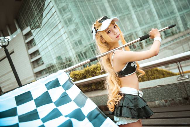 Cosplay福利/黑靴赛车少女 东方Project雾雨魔理沙COSPLAY美图欣赏 cn:蠢栗栗栗栗子x