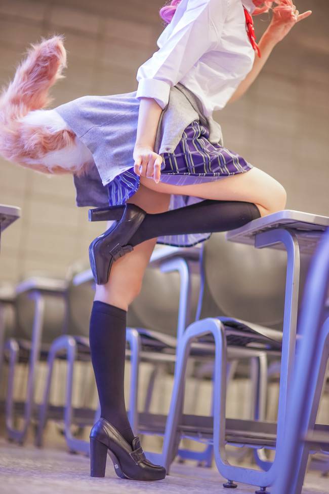 Cosplay福利/黑丝绝对领域制服少女Fate/Extra 玉藻前COSPLAY美图欣赏 cn:ElyEE子