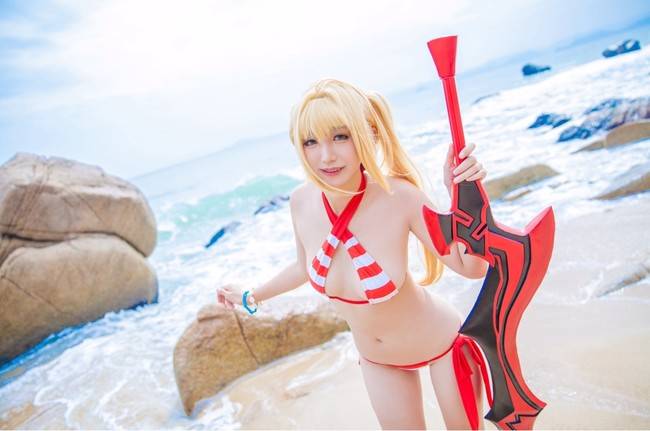 Cosplay福利/条纹少女Fate/Grand Order尼禄COSPLAY美图欣赏 cn:catcat子