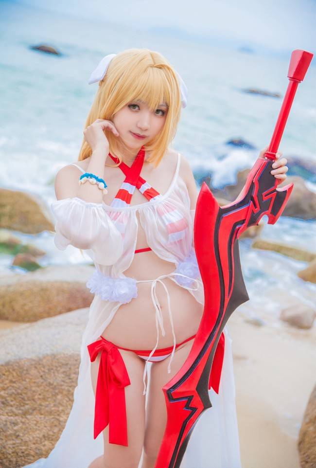 Cosplay福利/条纹少女Fate/Grand Order尼禄COSPLAY美图欣赏 cn:catcat子