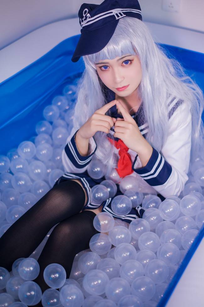 Cosplay福利/黑丝绝对领域制服少女 舰队Collection 响COSPLAY美图欣赏 cn:天影绝翎