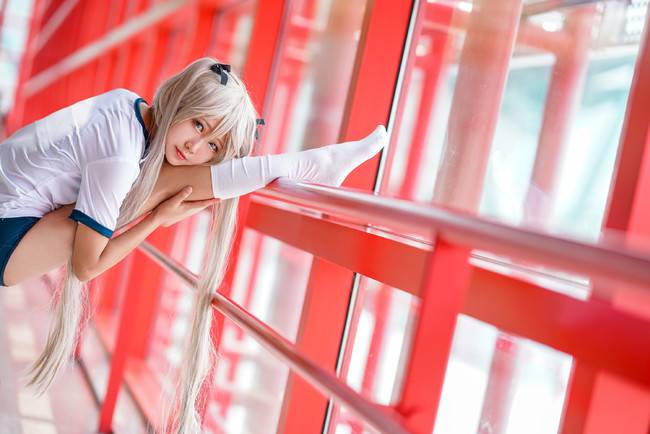 Cosplay福利/美腻美腻的体操服少女 缘之空 春日野穹COSPLAY美图欣赏 cn:尸菌菌QWQ