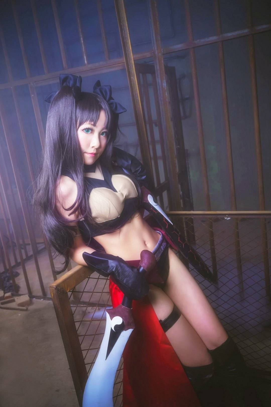 Cosplay福利/二次元美女Cos双刀美战士远坂凛性感福利图片