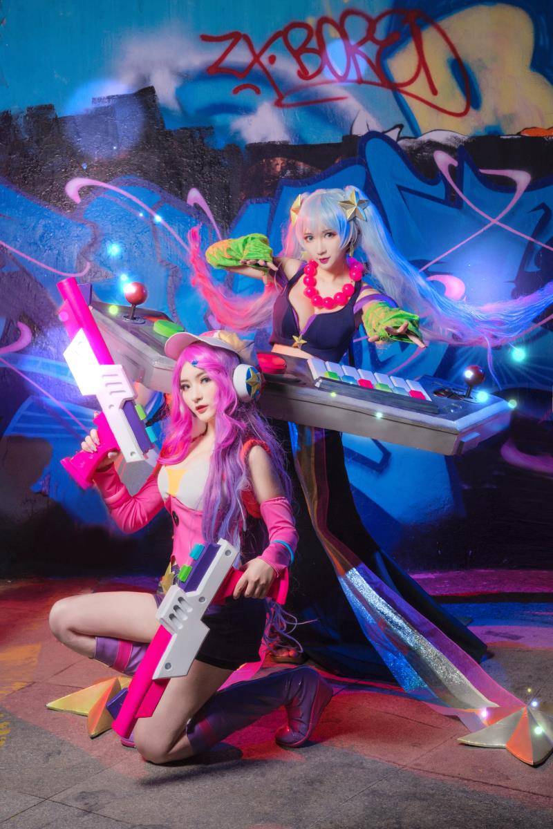 Cosplay福利/英雄联盟琴瑟仙女娑娜cosplay福利图片