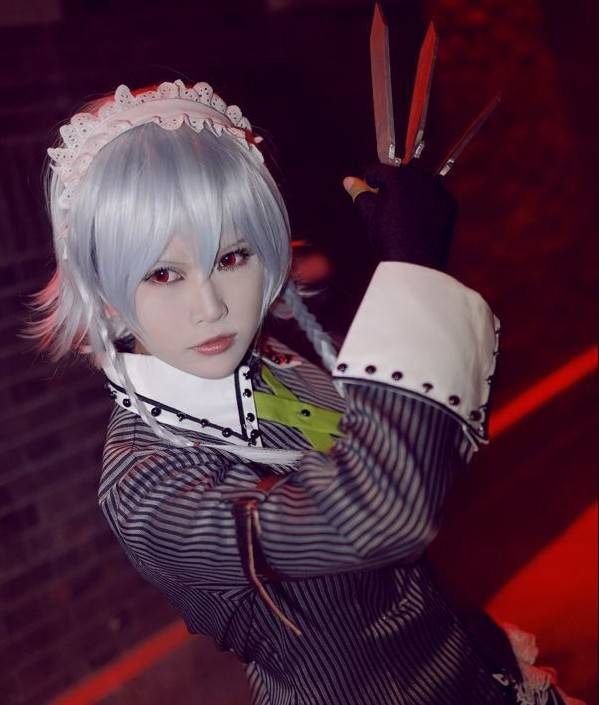 Cosplay福利/OSK39空蝉十六夜咲夜御姐范制服黑丝cosplay福利