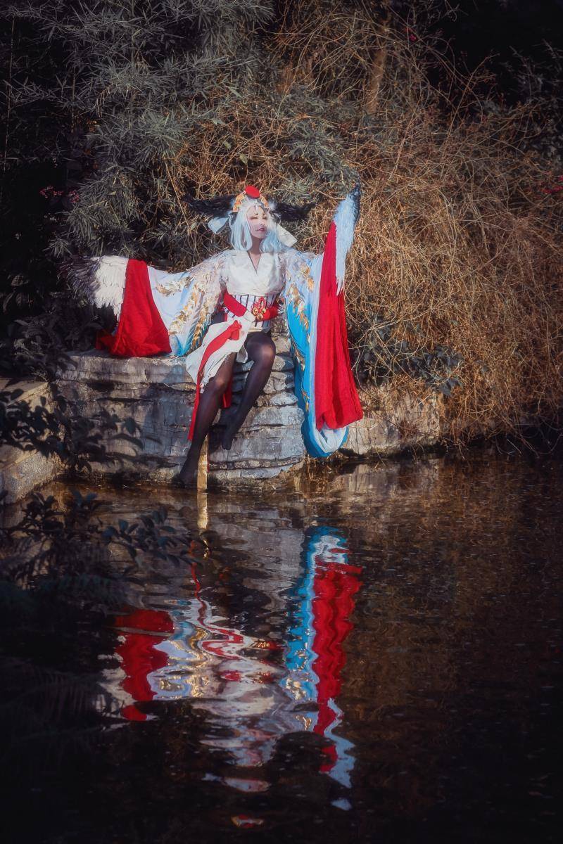 Cosplay福利/阴阳师姑获鸟cosplay图片 御姐黑丝美腿福利