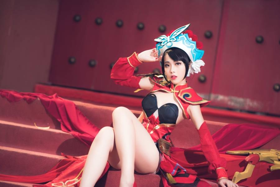 Cosplay福利/霸王别姬王者荣耀虞姬cosplay福利 御姐美腿图片