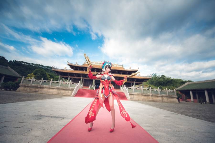 Cosplay福利/霸王别姬王者荣耀虞姬cosplay福利 御姐美腿图片