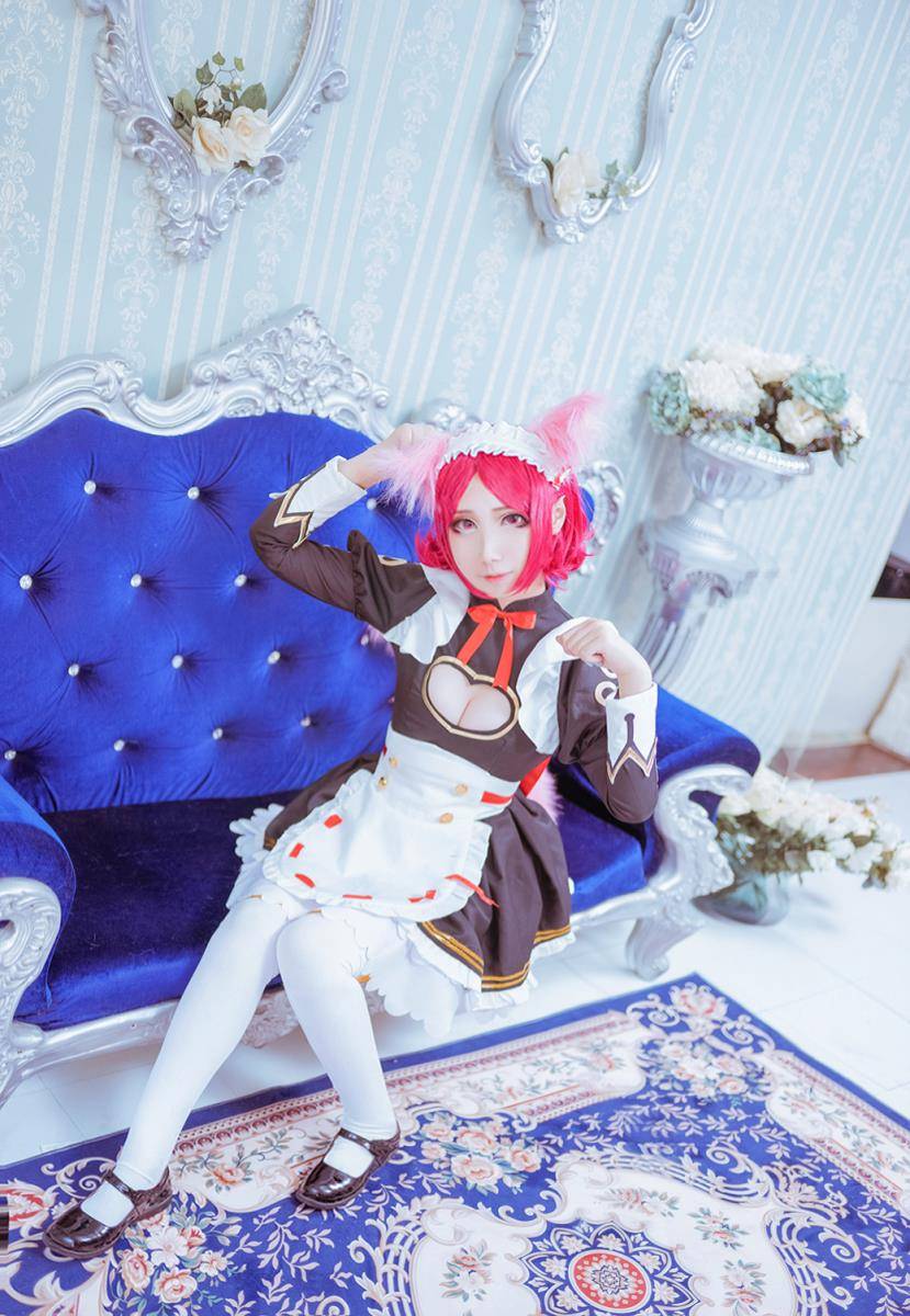 Cosplay福利/半次元福利王者荣耀女仆咖啡妲己cosplay福利图片