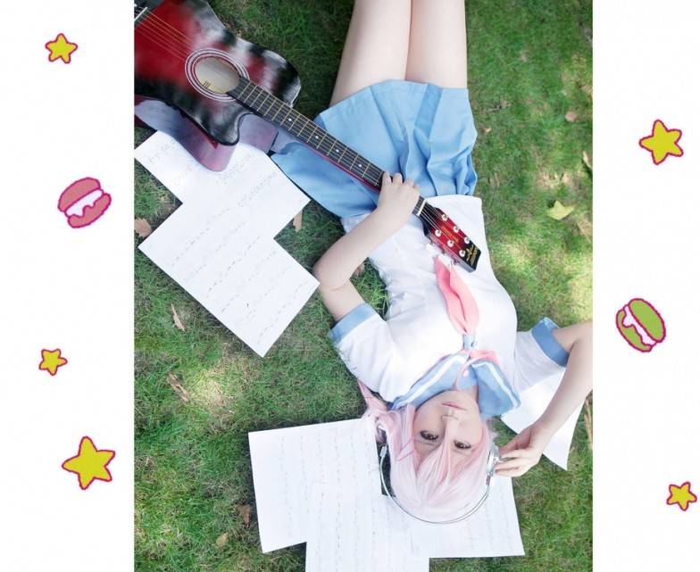 Cosplay福利/吉他美少女索尼子水手服cosplay福利图片