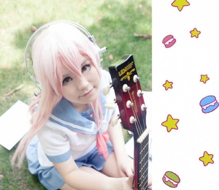 Cosplay福利/吉他美少女索尼子水手服cosplay福利图片