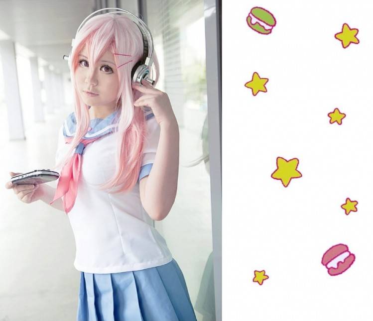 Cosplay福利/吉他美少女索尼子水手服cosplay福利图片