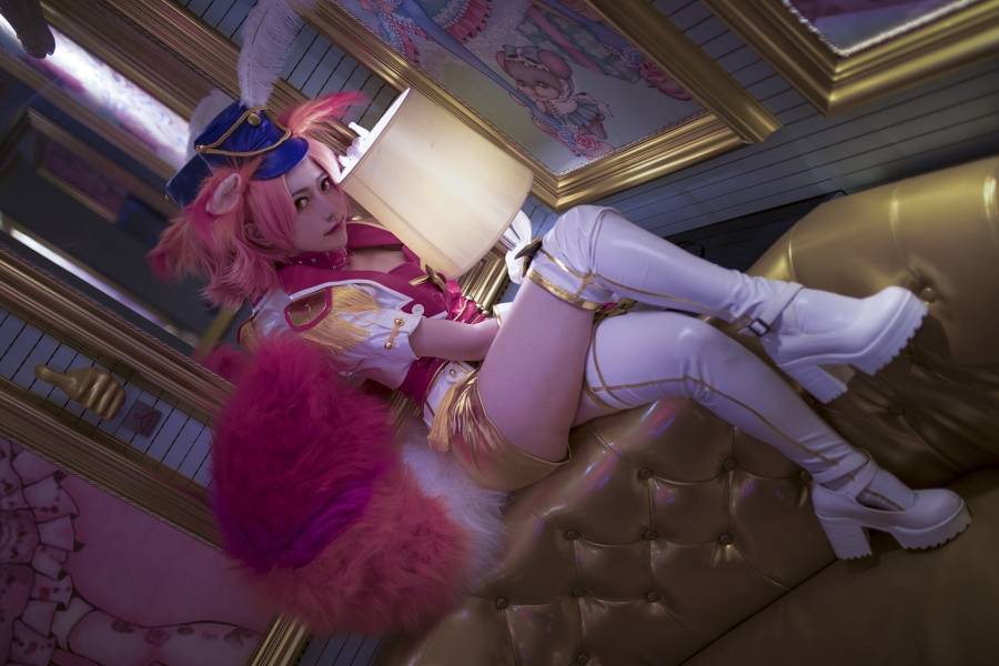 Cosplay福利/王者荣耀妲己cosplay福利 制服御姐白丝图片