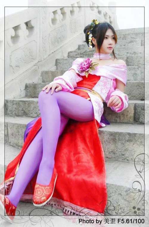 Cosplay福利/知名美女coser美歪的貂禅cosplay图片