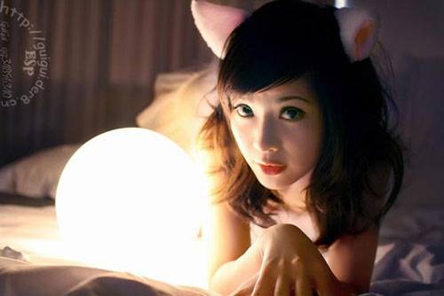 Cosplay福利/性感女郎白皙美腿猫女cosplay