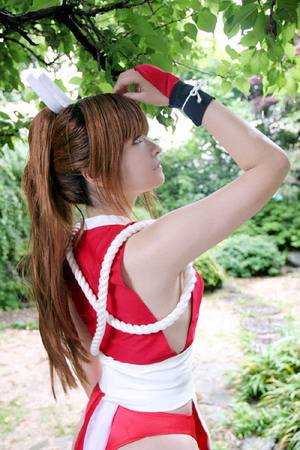 Cosplay福利/性感KOF不知火舞白皙美腿COSPLAY