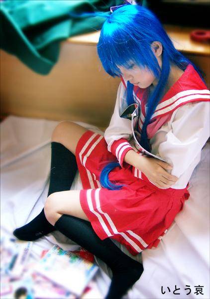 Cosplay福利/幸运星泉此方萝莉水手服cosplay