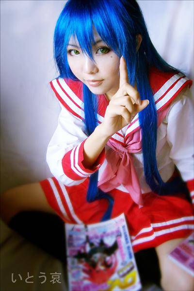 Cosplay福利/幸运星泉此方萝莉水手服cosplay