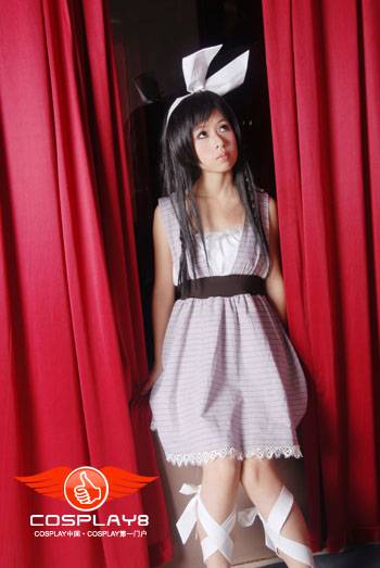 Cosplay福利/美女萝莉粉色女仆装cosplay图片 萝莉裸足诱惑