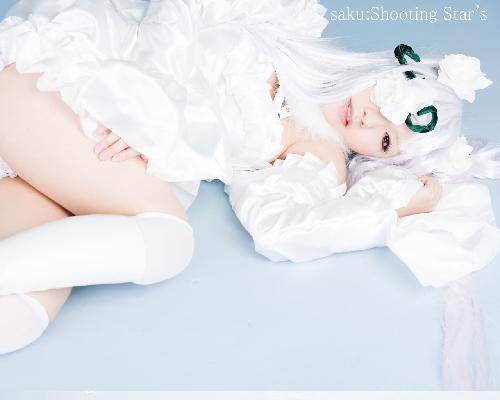 Cosplay福利/绫香萝莉白丝美腿cosplay美女图片