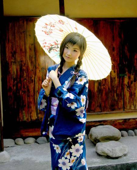 Cosplay福利/萝莉coser阿西雅和服浴衣cosplay图片