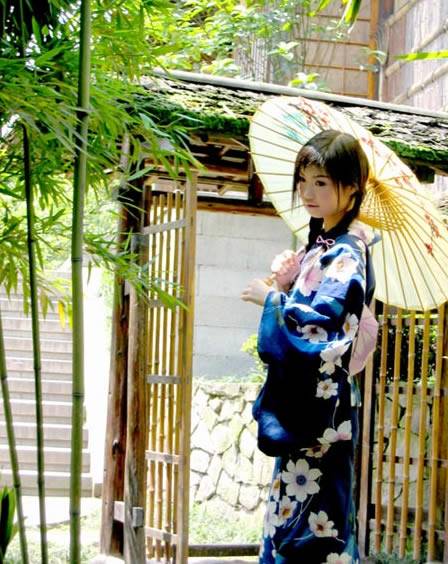 Cosplay福利/萝莉coser阿西雅和服浴衣cosplay图片