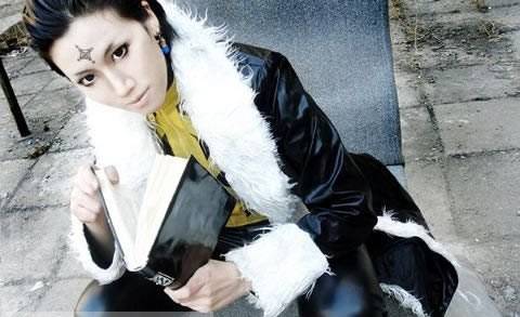 Cosplay福利/库洛洛皮裤拉风美女团长cosplay图片